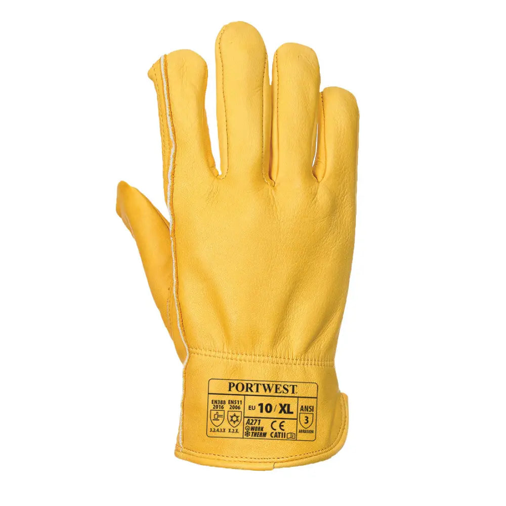 Portwest Lined Driver Glove - L