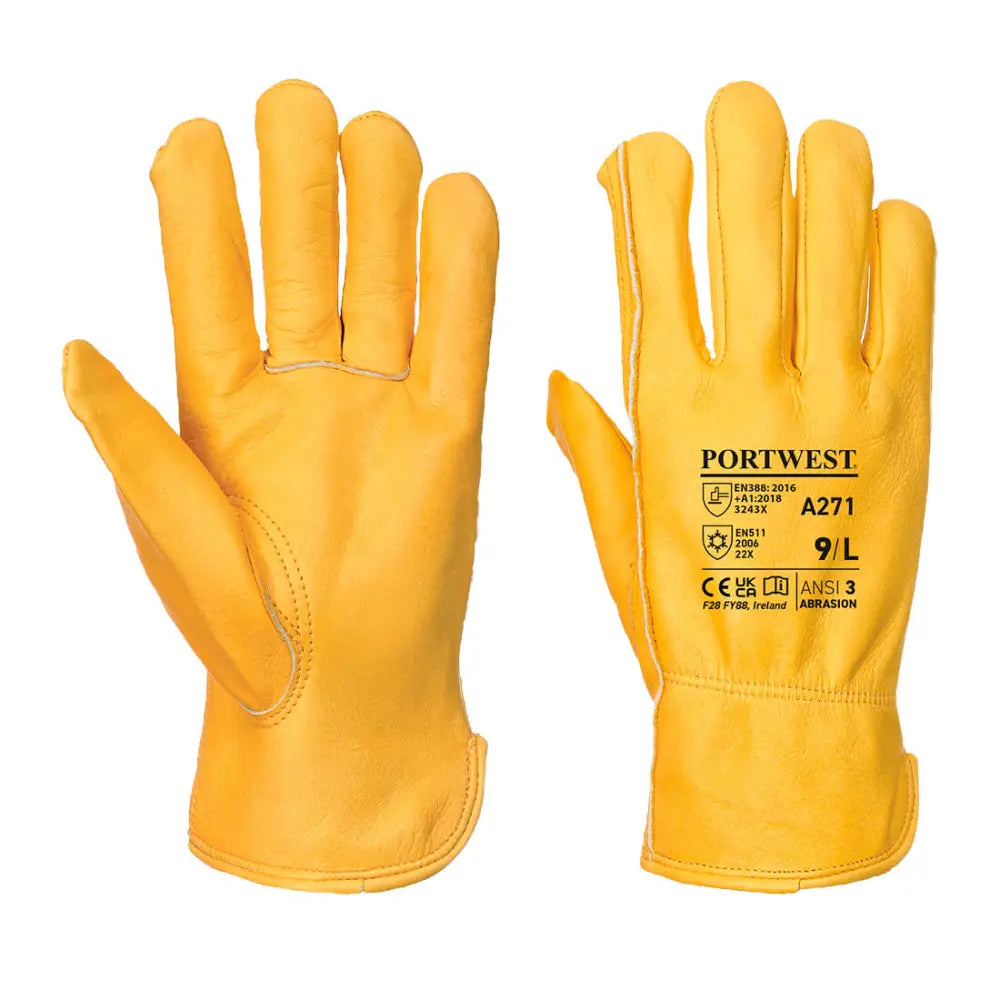 Portwest Lined Driver Glove - L