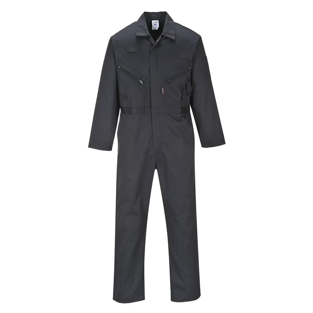 Portwest Liverpool Zip Coverall - Black / L