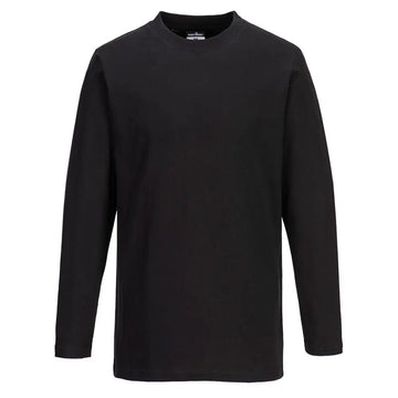 Portwest Long Sleeve T-Shirt - Black / L