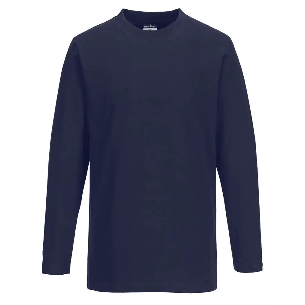 Portwest Long Sleeve T-Shirt - Navy / L