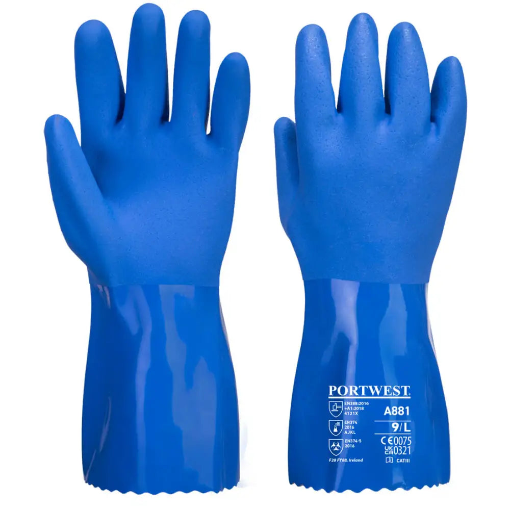 Portwest Marine Ultra PVC Chem Gauntlet - L