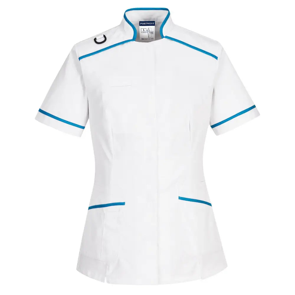 Portwest Medical Tunic - White/Aqua / L