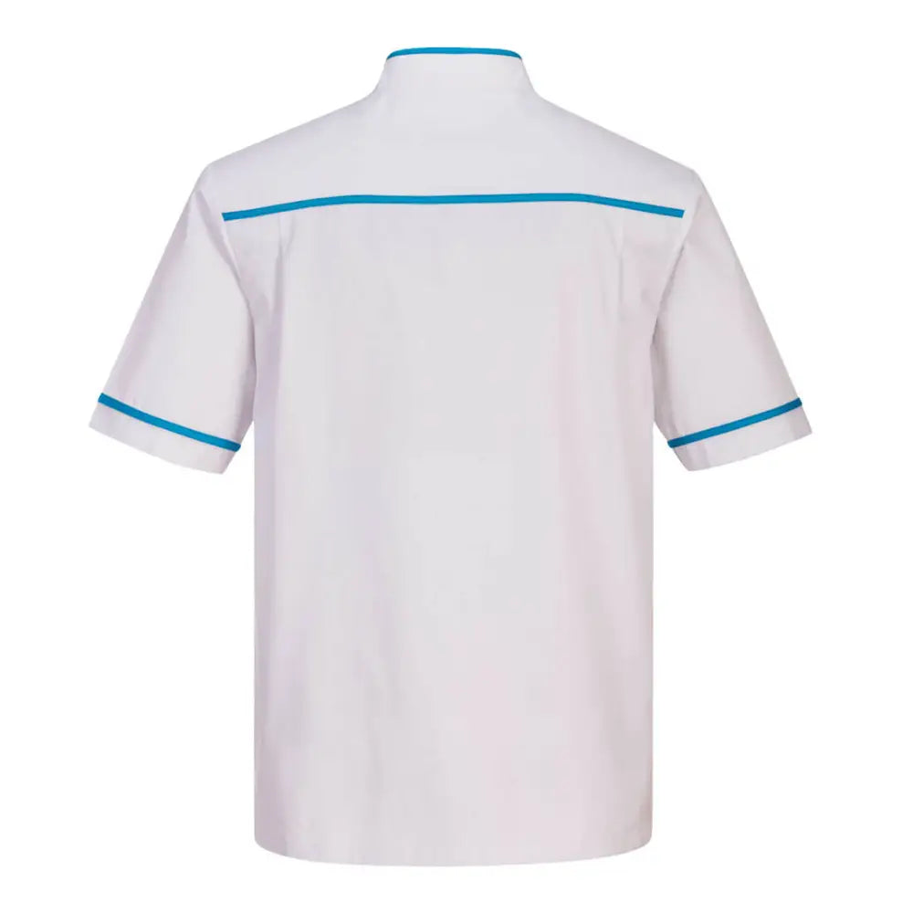 Portwest Men’s Medical Tunic - White/Aqua / L