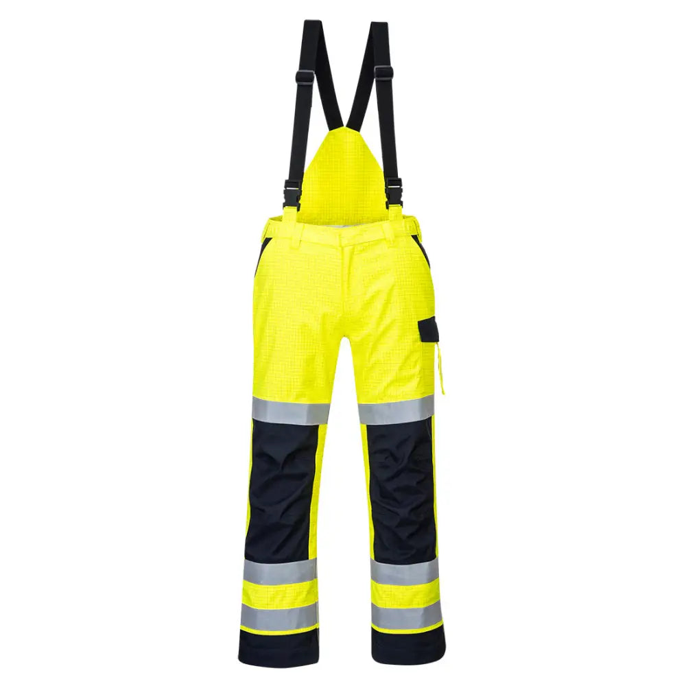 Portwest Modaflame Rain Multi Norm Arc Trousers - Yellow/Navy / L