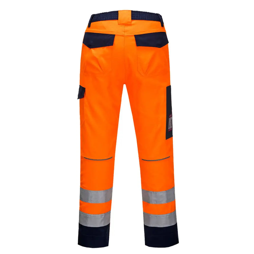 Portwest Modaflame RIS Orange/Navy Trousers - L