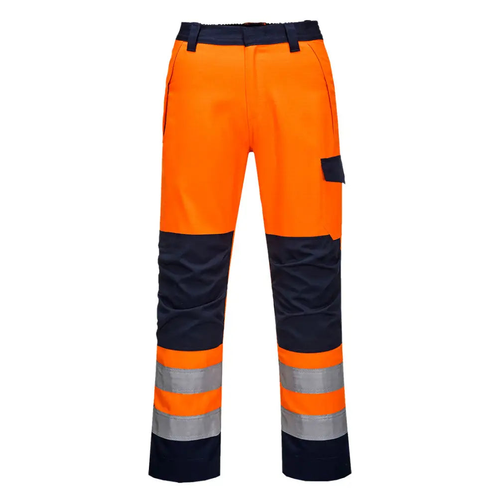 Portwest Modaflame RIS Orange/Navy Trousers - L