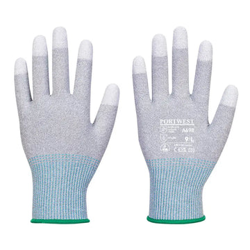 Portwest MR13 ESD PU Fingertip Glove (Pk12) - L