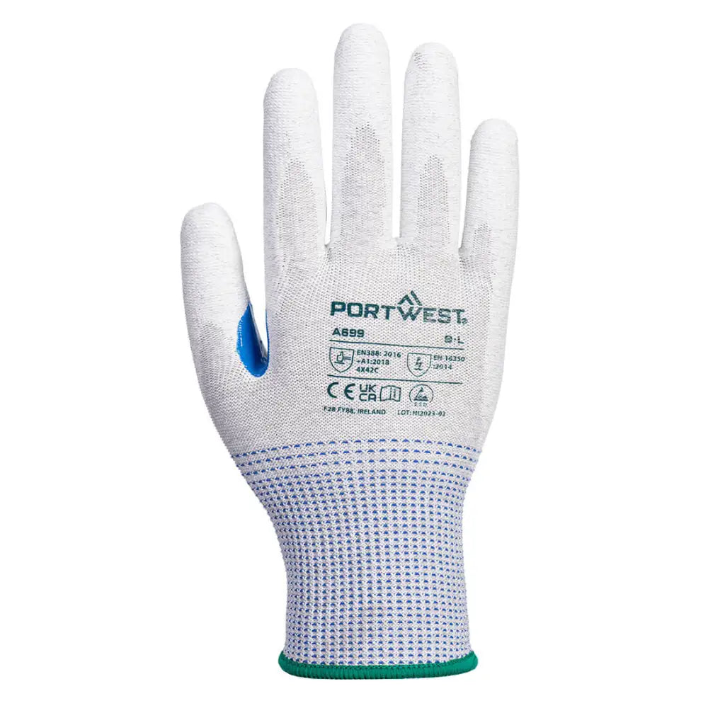Portwest MR13 ESD PU Palm Glove (Pk12) - L