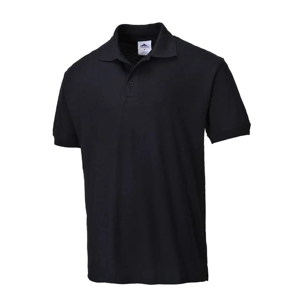 Portwest Naples Polo Shirt S/S - Black / 4XL