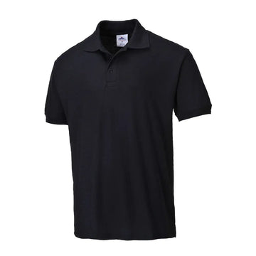 Portwest Naples Polo Shirt S/S - Black / 4XL