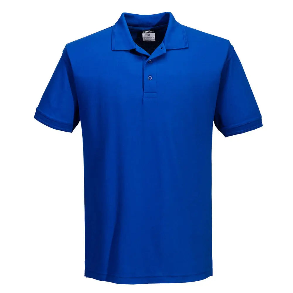 Portwest Naples Polo Shirt S/S - Royal Blue / 4XL