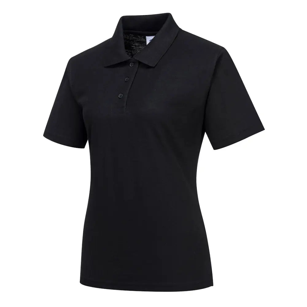 Portwest Naples Women’s Polo Shirt - Black / L