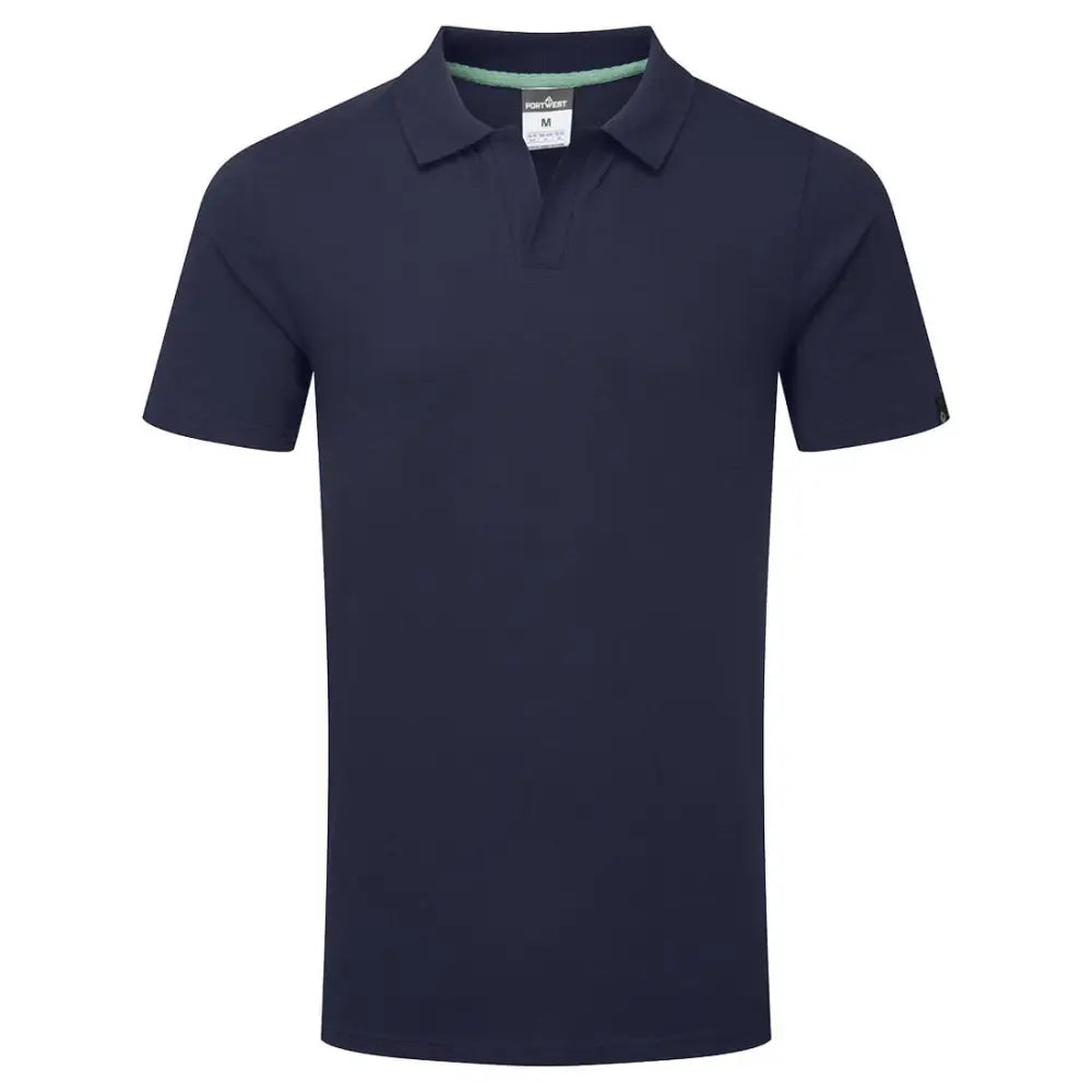 Portwest Organic Cotton Recyclable Polo Shirt - Navy / L