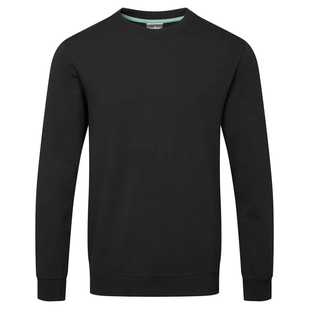 Portwest Organic Cotton Recyclable Sweatshirt - Black / L