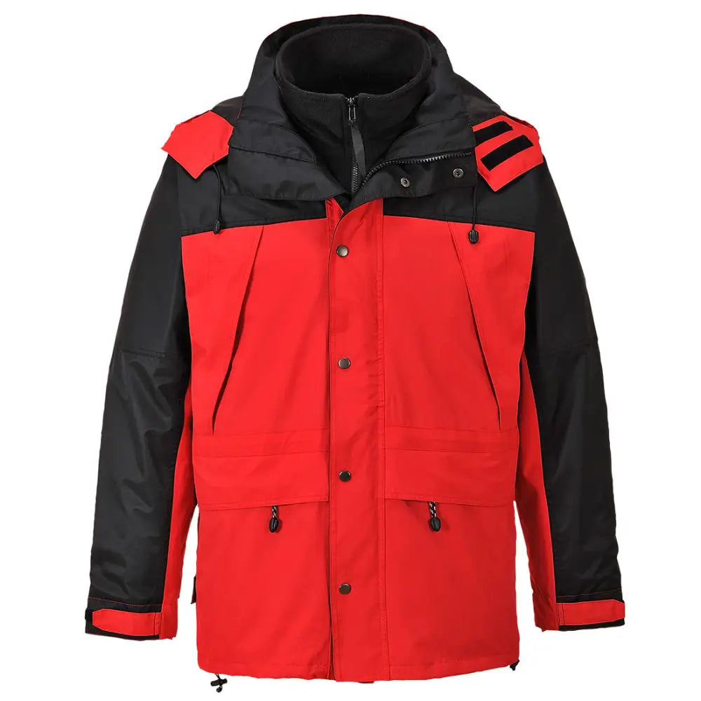 Portwest Orkney 3-in-1 Jacket - Red / L