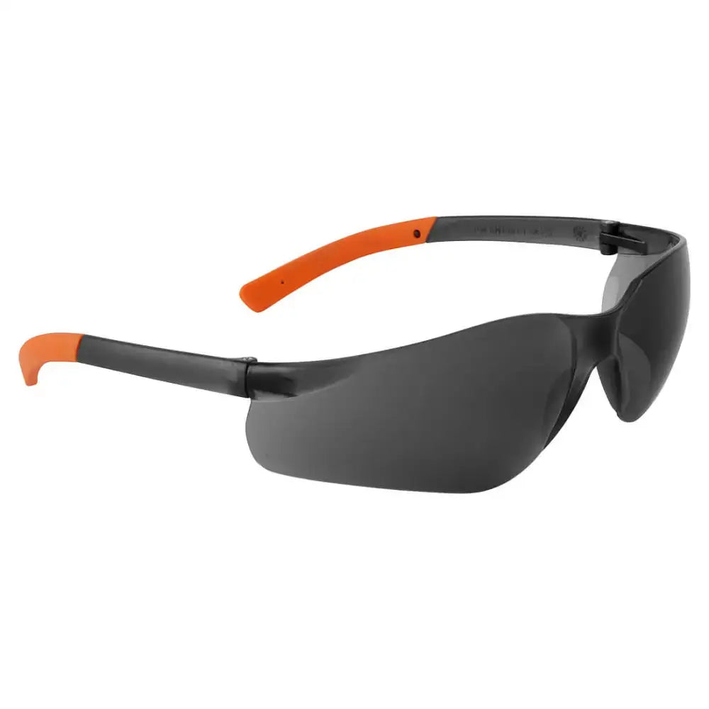 Portwest Pan View Safety Glasses - Smoke/Orange