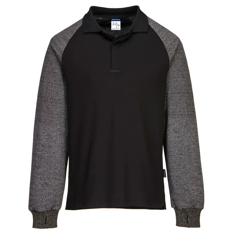 Portwest Polo Shirt with Cut Resistant Sleeves - L