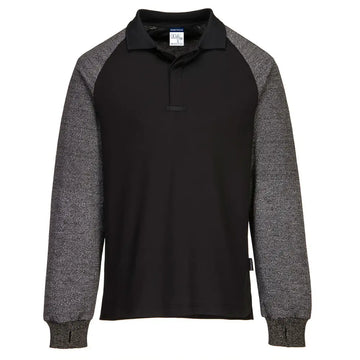Portwest Polo Shirt with Cut Resistant Sleeves - L