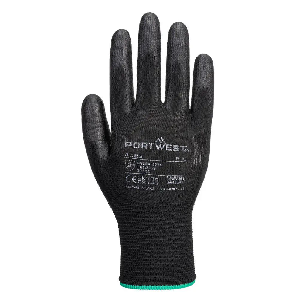 Portwest PU Palm Glove Latex Free - Full Carton (144 pairs) - L