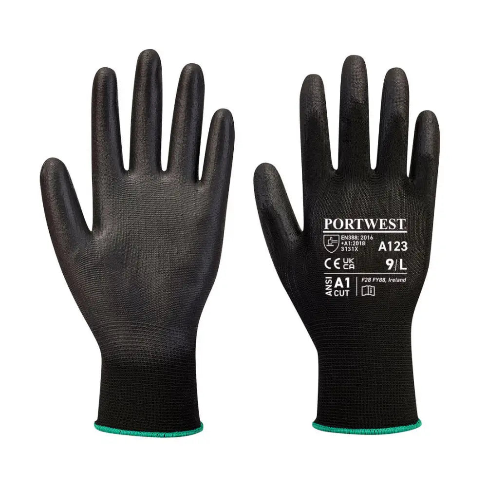 Portwest PU Palm Glove Latex Free - Full Carton (144 pairs) - L