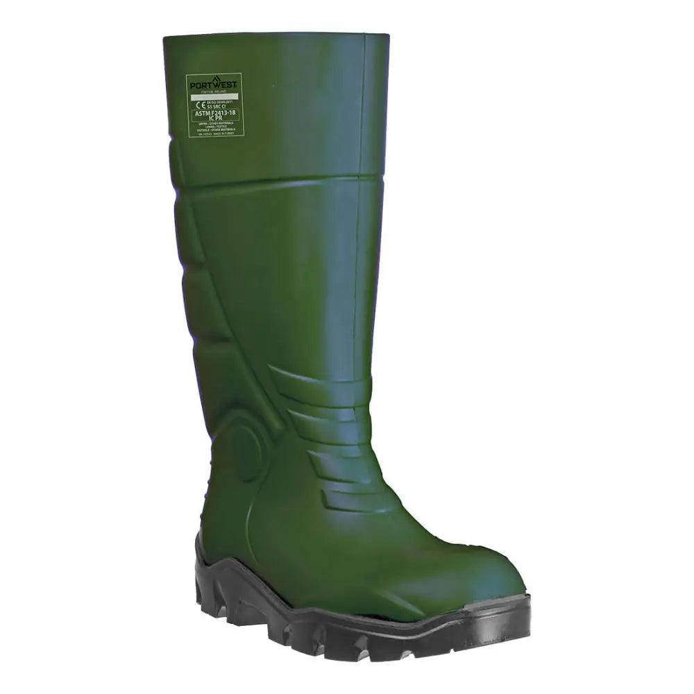 Portwest PU Safety Wellington S5 CI FO SR - Green / 36