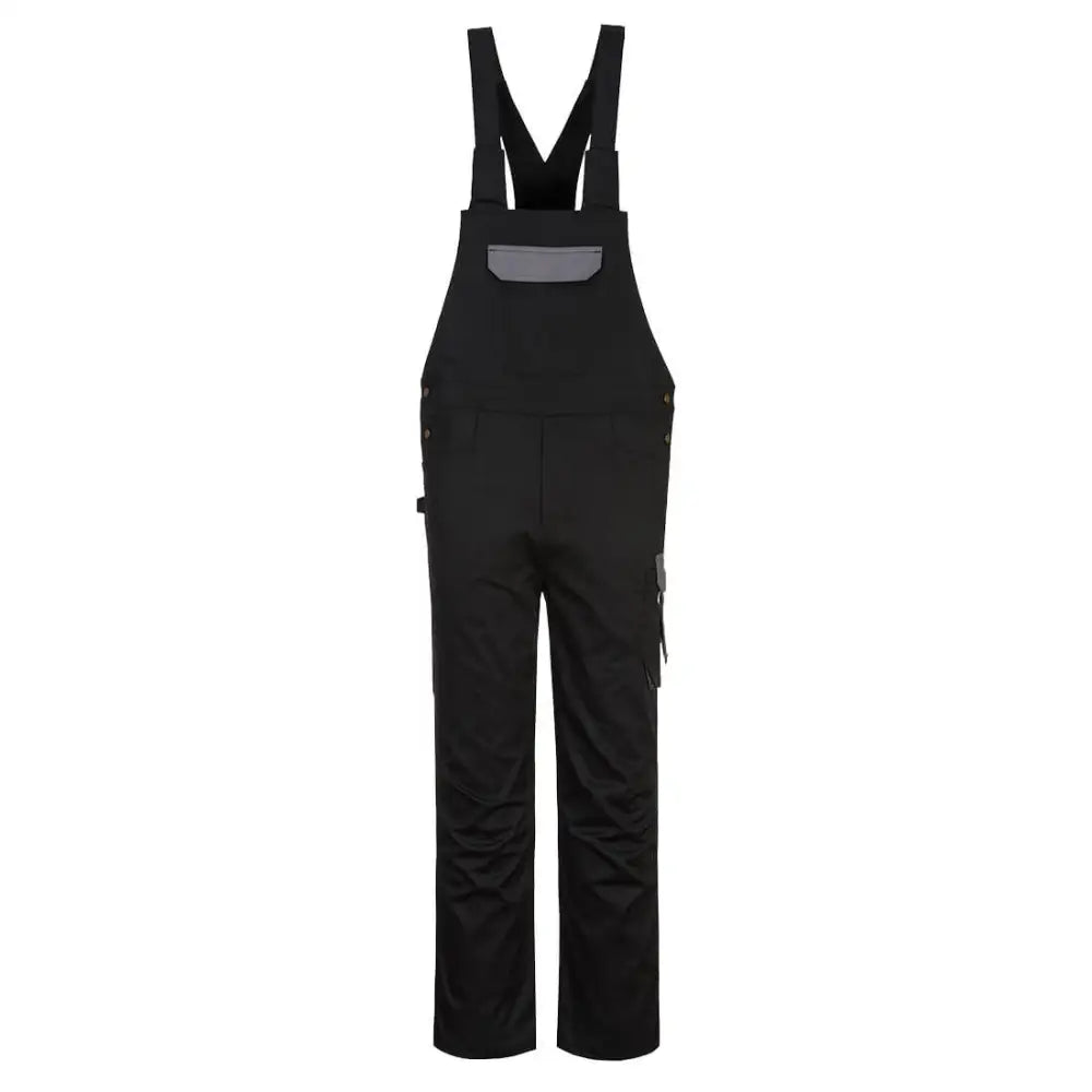 Portwest PW2 Bib and Brace - Black/Zoom Grey / L
