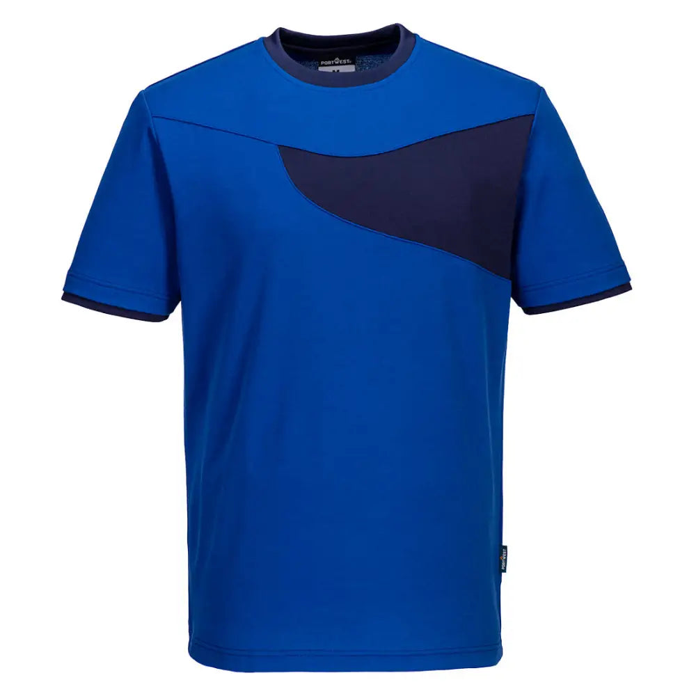 Portwest PW2 Cotton Comfort T-Shirt S/S - Royal/Navy / L