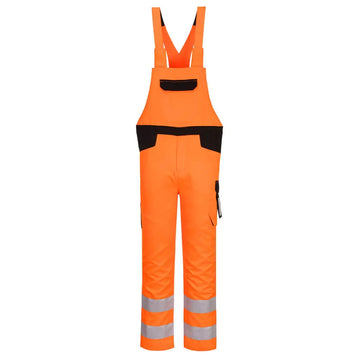 Portwest PW2 Hi-Vis Bib and Brace - Orange/Black / L
