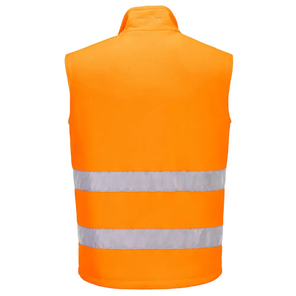 Portwest PW2 Hi-Vis Fleece Bodywarmer - Orange/Black / 4XL