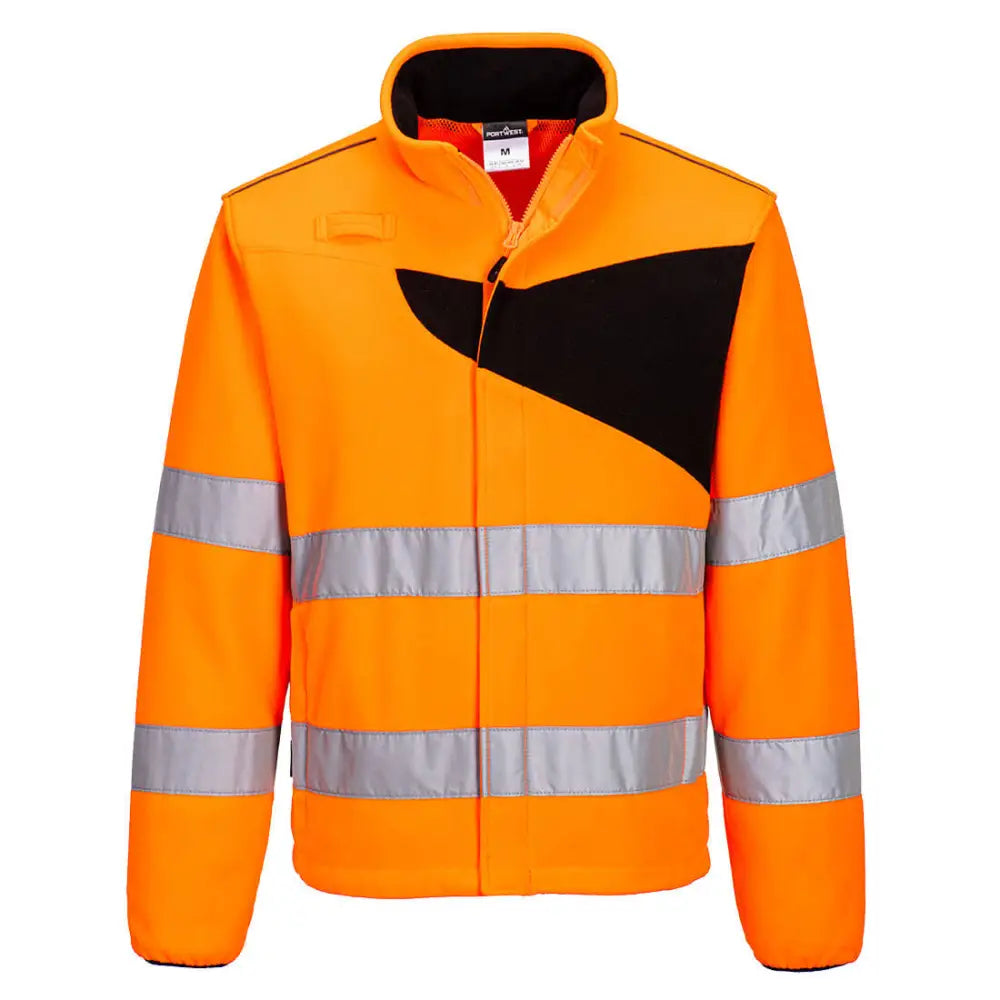 Portwest PW2 Hi-Vis Fleece - Orange/Black / 4XL
