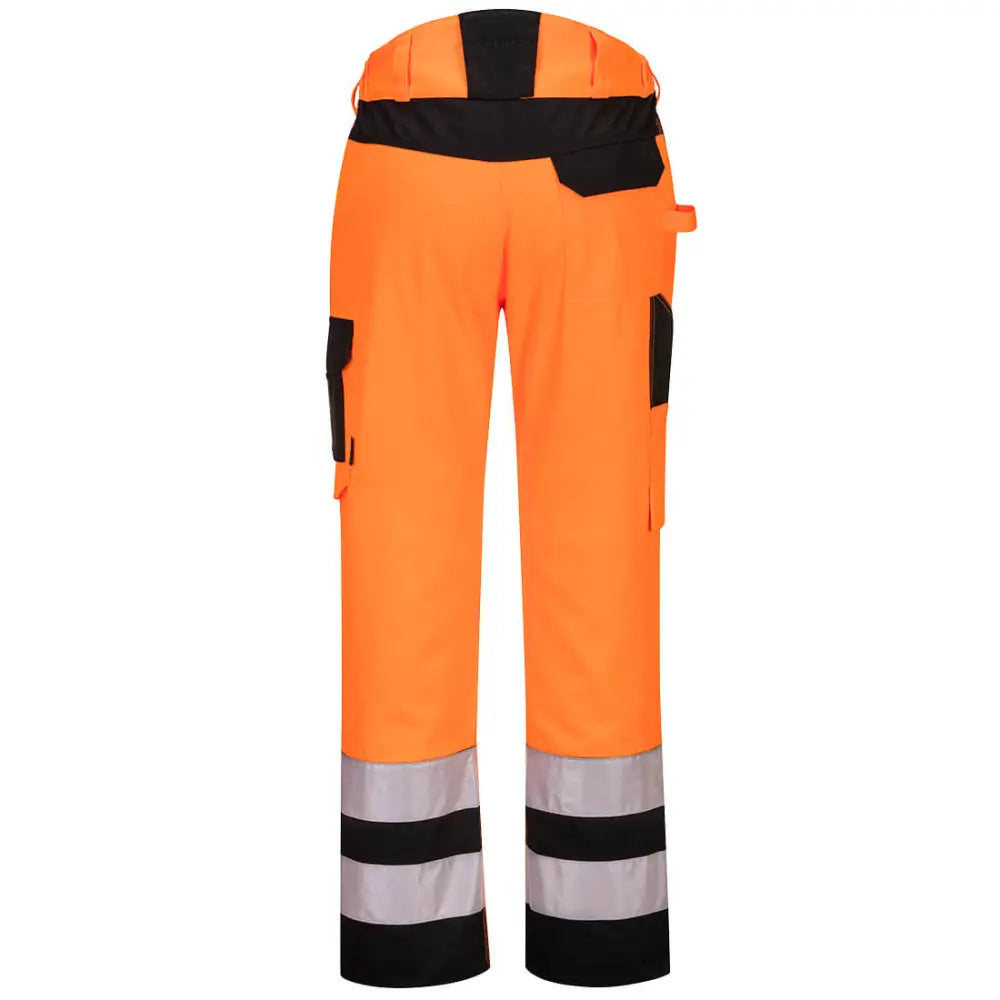 Portwest PW2 Hi-Vis Service Trousers - Orange/Black / 28
