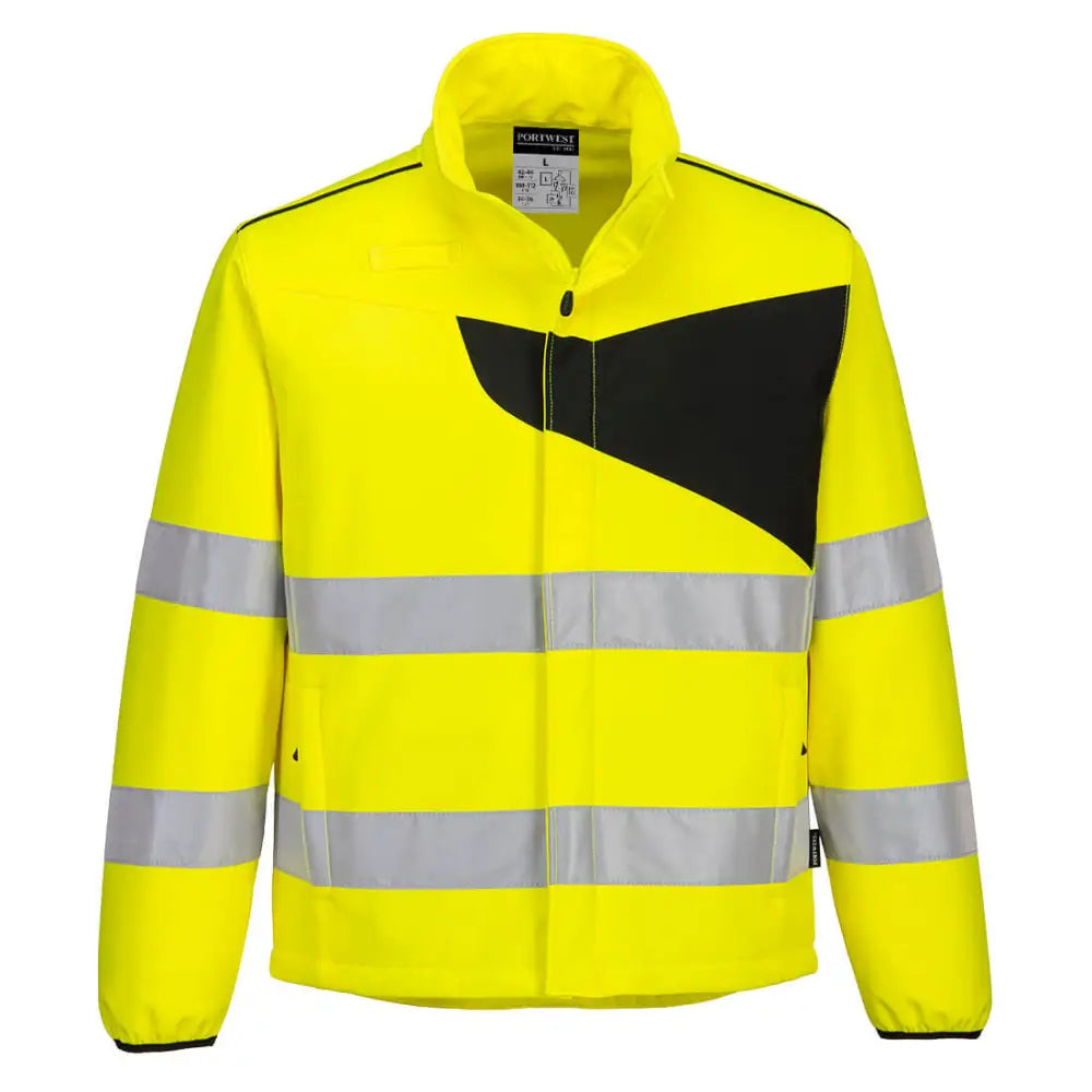 Portwest PW2 Hi-Vis Softshell (2L) - Yellow/Black / 4XL