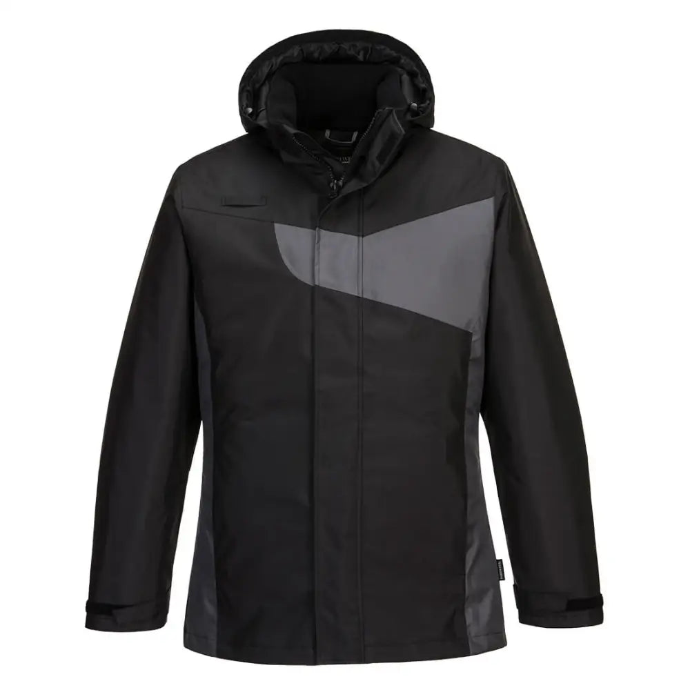 Portwest PW2 Winter Jacket - Black/Zoom Grey / L