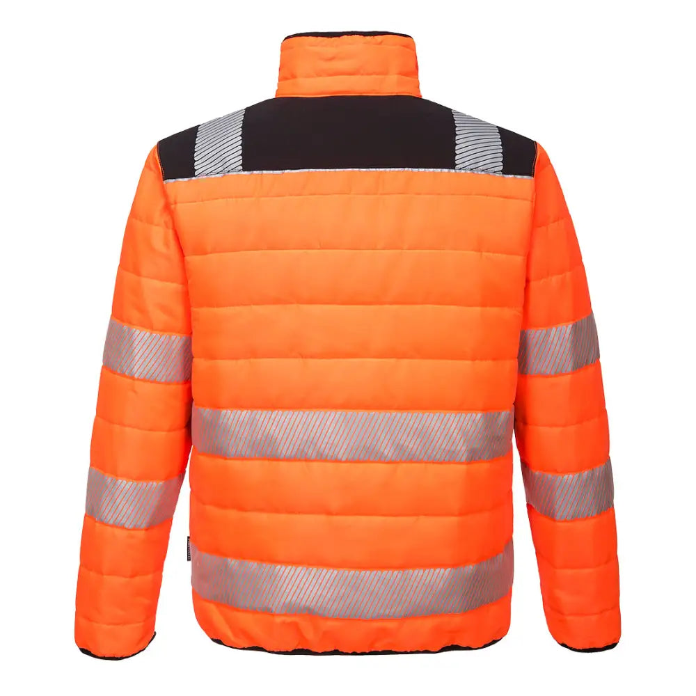 Portwest PW3 Hi-Vis Baffle Jacket - Orange/Black / 4XL
