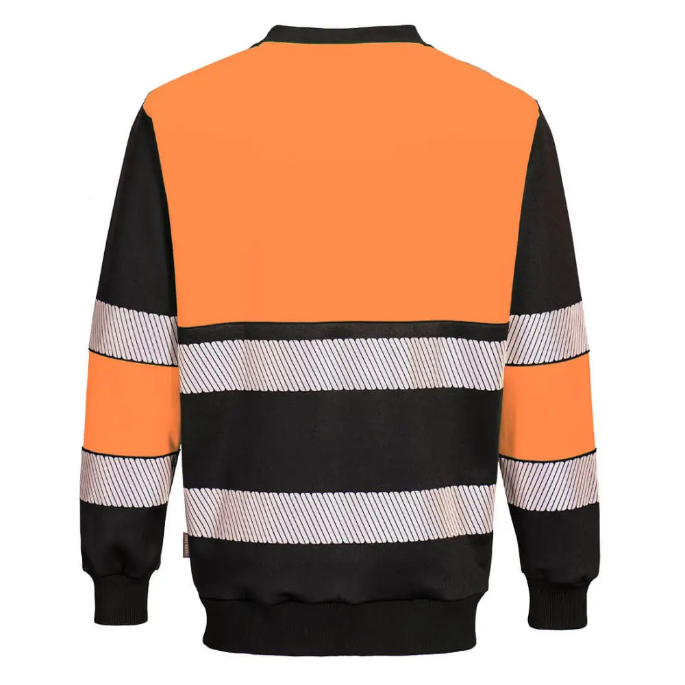 Portwest PW3 Hi-Vis Class 1 Sweatshirt - Orange/Black / 4XL