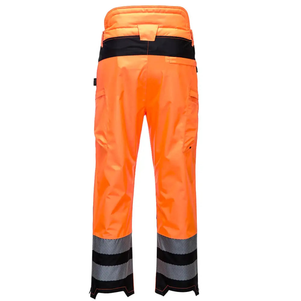 Portwest PW3 Hi-Vis Extreme Rain Trousers - Orange/Black / L
