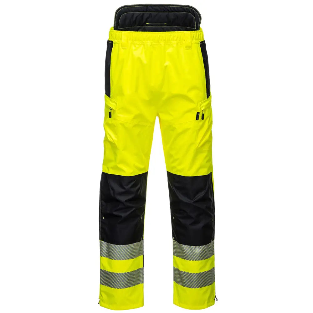 Portwest PW3 Hi-Vis Extreme Rain Trousers - Yellow/Black / L