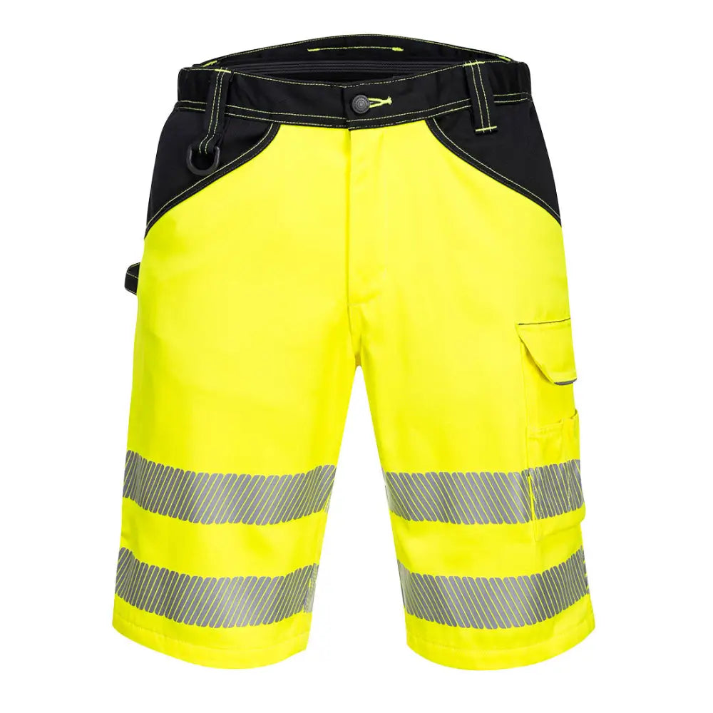 Portwest PW3 Hi-Vis Shorts - Yellow/Black / 30