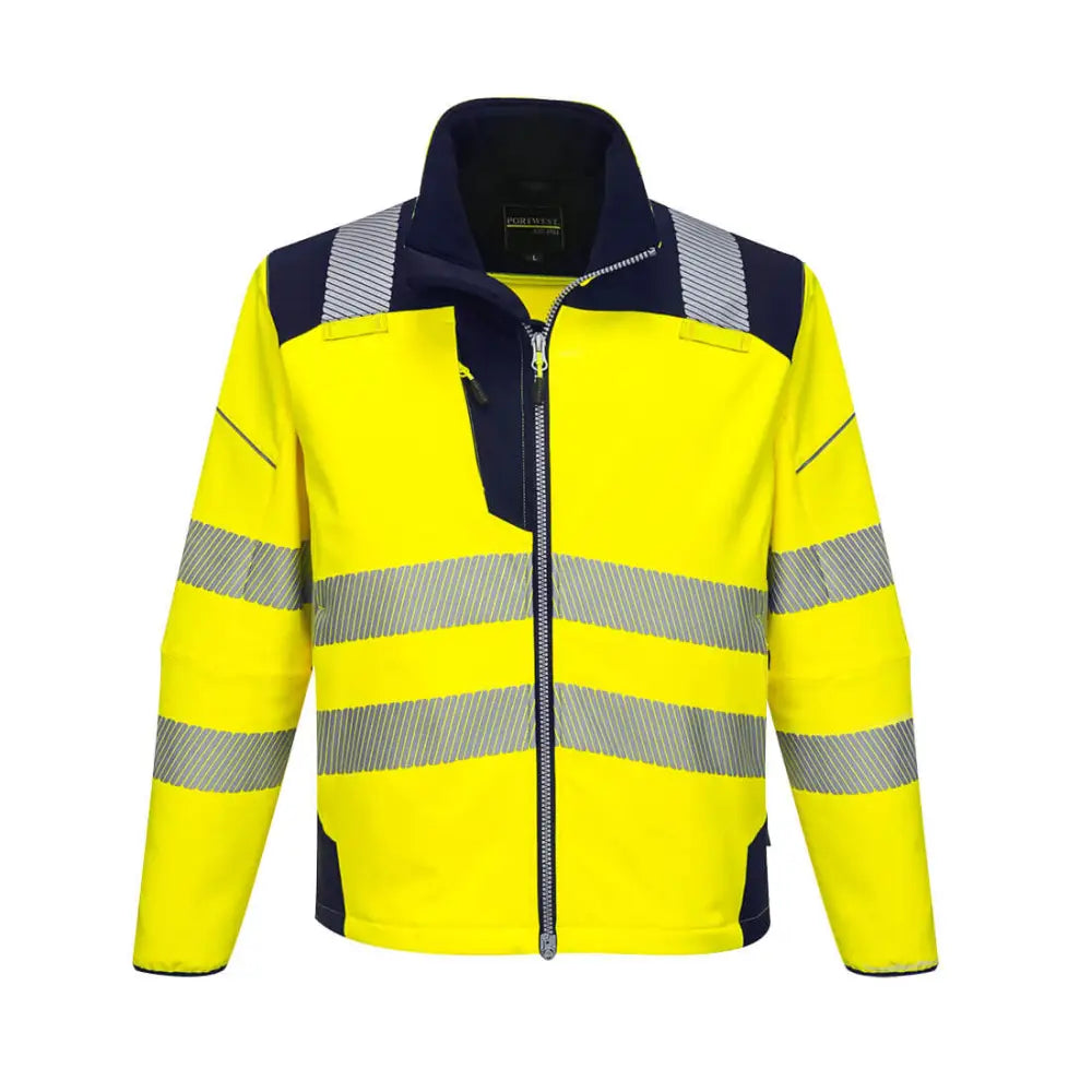 Portwest PW3 Hi-Vis Softshell (3L) - Yellow/Navy / 4XL