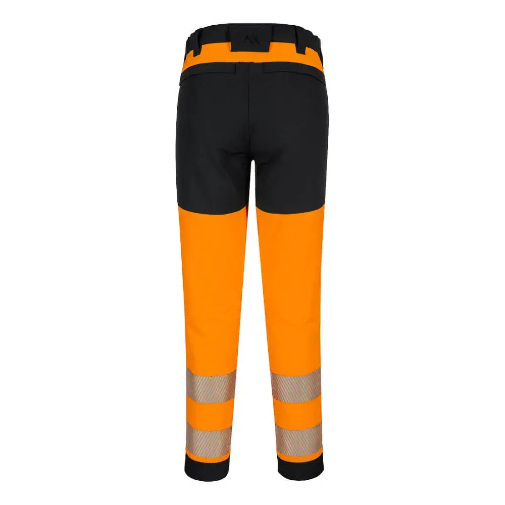 Portwest PW3 Hi-Vis Stretch Trouser - Orange/Black / L