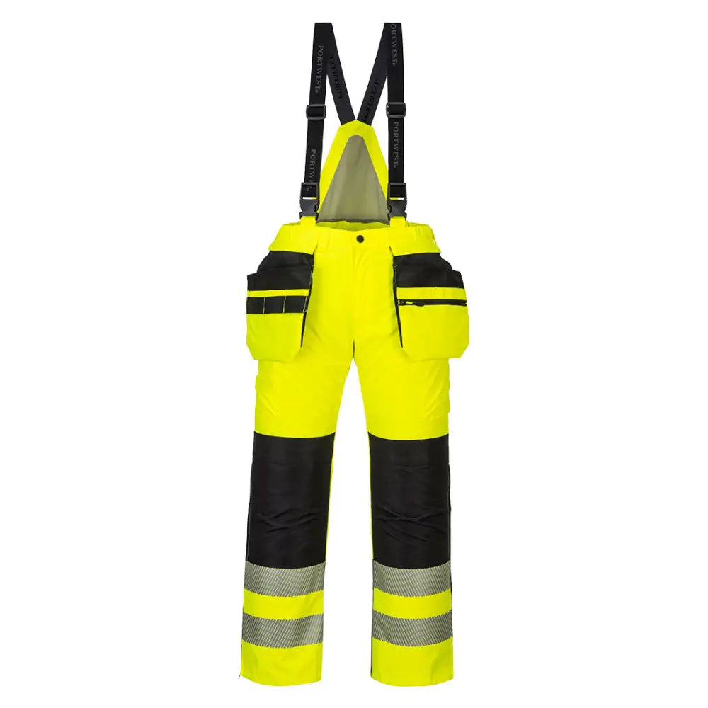 Portwest PW3 Hi-Vis Winter Trousers - Yellow/Black / 4XL