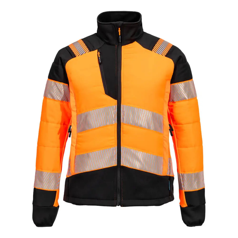 Portwest PW3 Hi-Vis Women’s Hybrid Baffle Jacket - Orange/Black / L