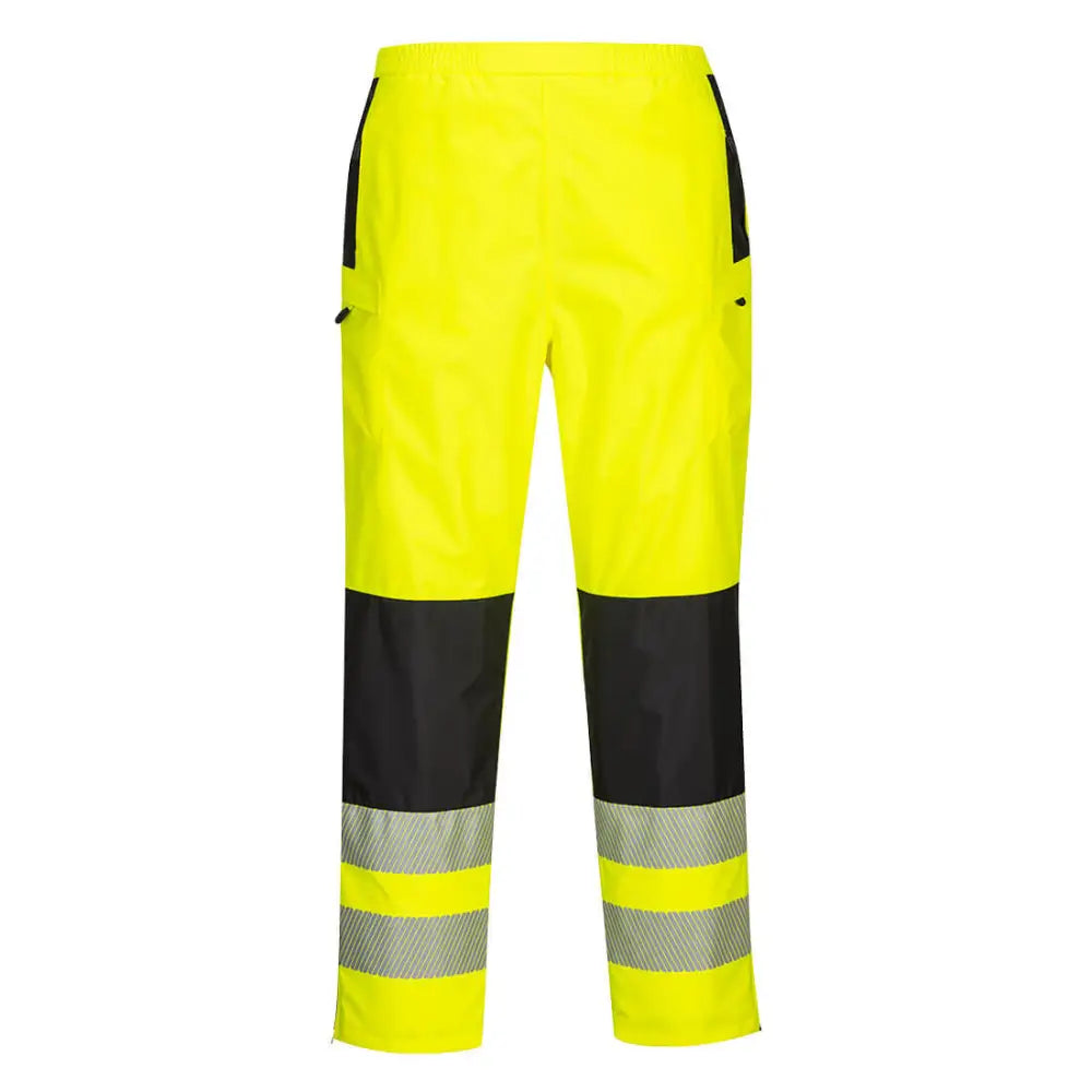 Portwest PW3 Hi-Vis Women’s Rain Trousers - Yellow/Black / L