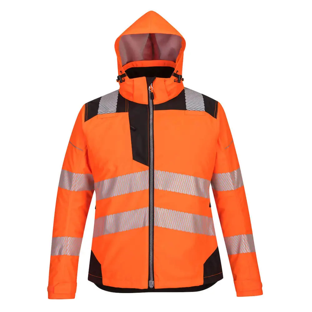Portwest PW3 Hi-Vis Women’s Winter Jacket - Orange/Black / L