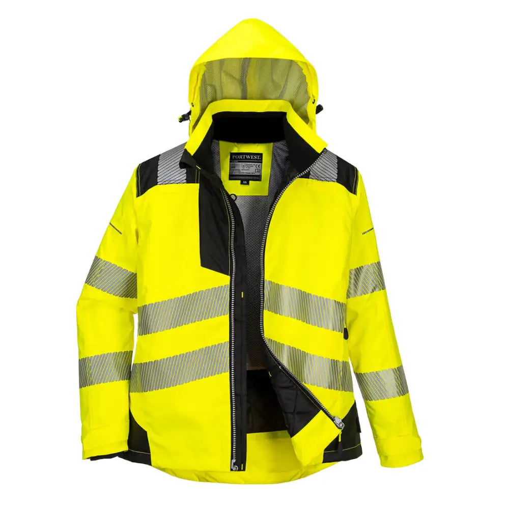 Portwest PW3 Hi-Vis Women’s Winter Jacket - Yellow/Black / L