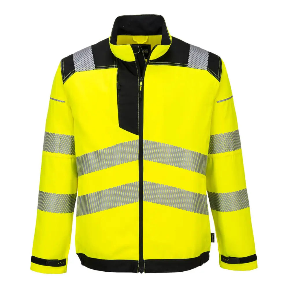 Portwest PW3 Hi-Vis Work Jacket - Yellow/Black / L
