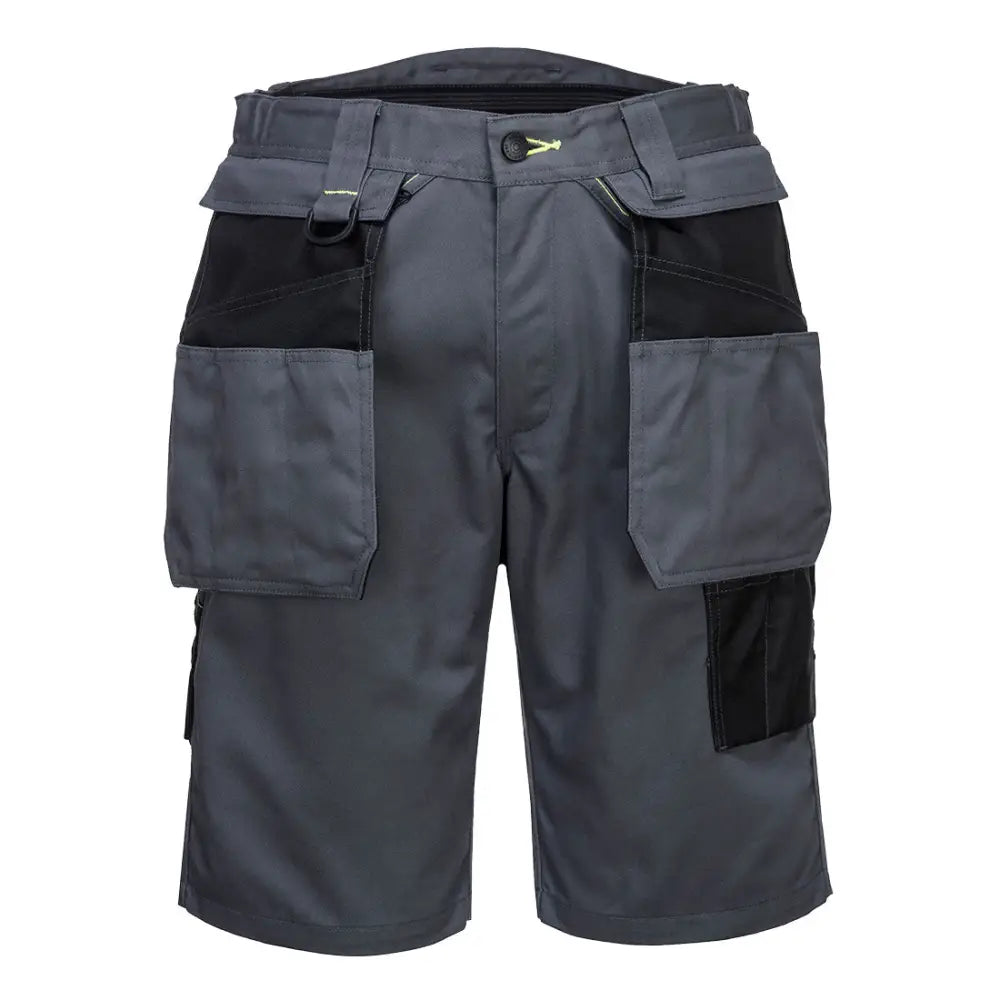 Portwest PW3 Holster Work Shorts - Zoom Grey/Black / 30