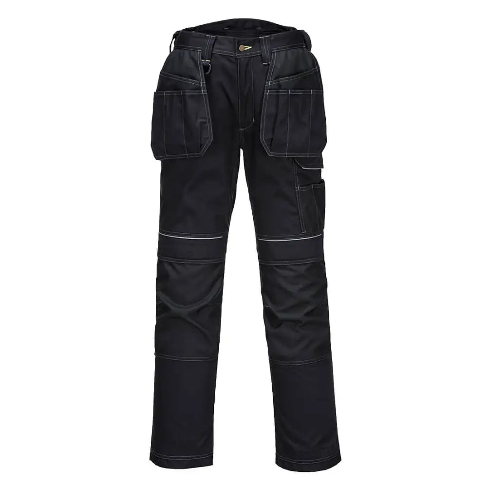 Portwest PW3 Stretch Holster Work Trousers - Black / 28