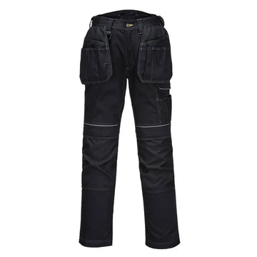 Portwest PW3 Stretch Holster Work Trousers - Black / 28